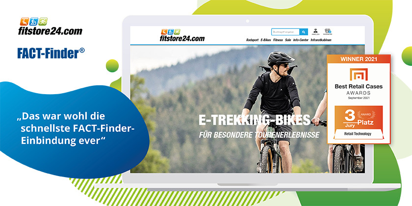 Header Bild Fitstore mit Best Retail Cases Awards