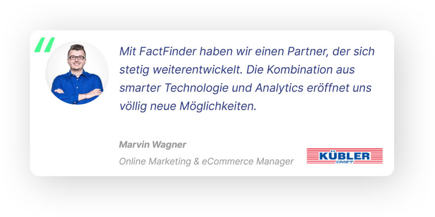 personalisierung ecommerce experience zitat kuebler sport