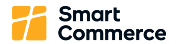 Logo von Smart Commerce, einem Anbieter von Lösungen für den Online-Handel, in modernen Farben.